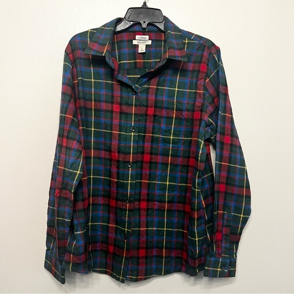 L.L. Bean Other - L.L. Bean Men's Multicolor Plaid Button Down Long Sleeve Shirt Size Large